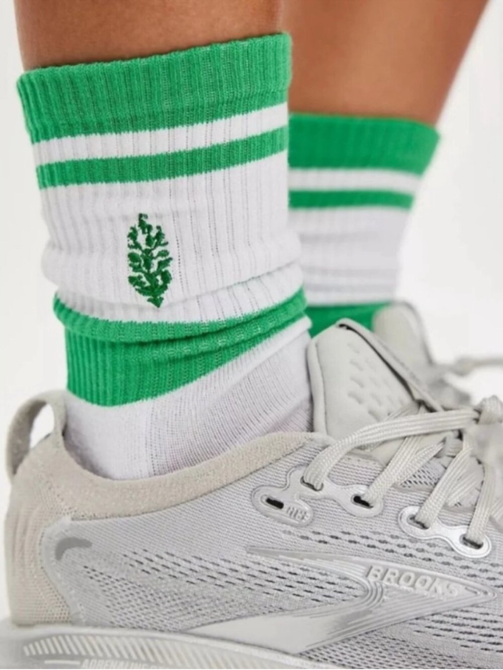 New🌟Free People-Spring Break Prep Socks in Kelly Green Combo